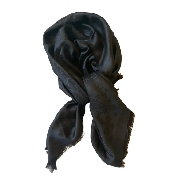 Louis Vuitton Accessories - Louis Vuitton Châle Monogram Scarf-Classic Black